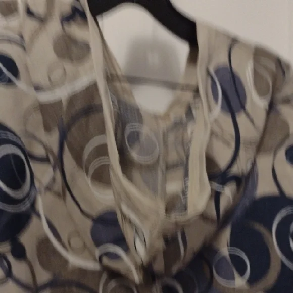 Me & Gee Linen Patterned Button-Up Light Jacket - Picture 7 of 7